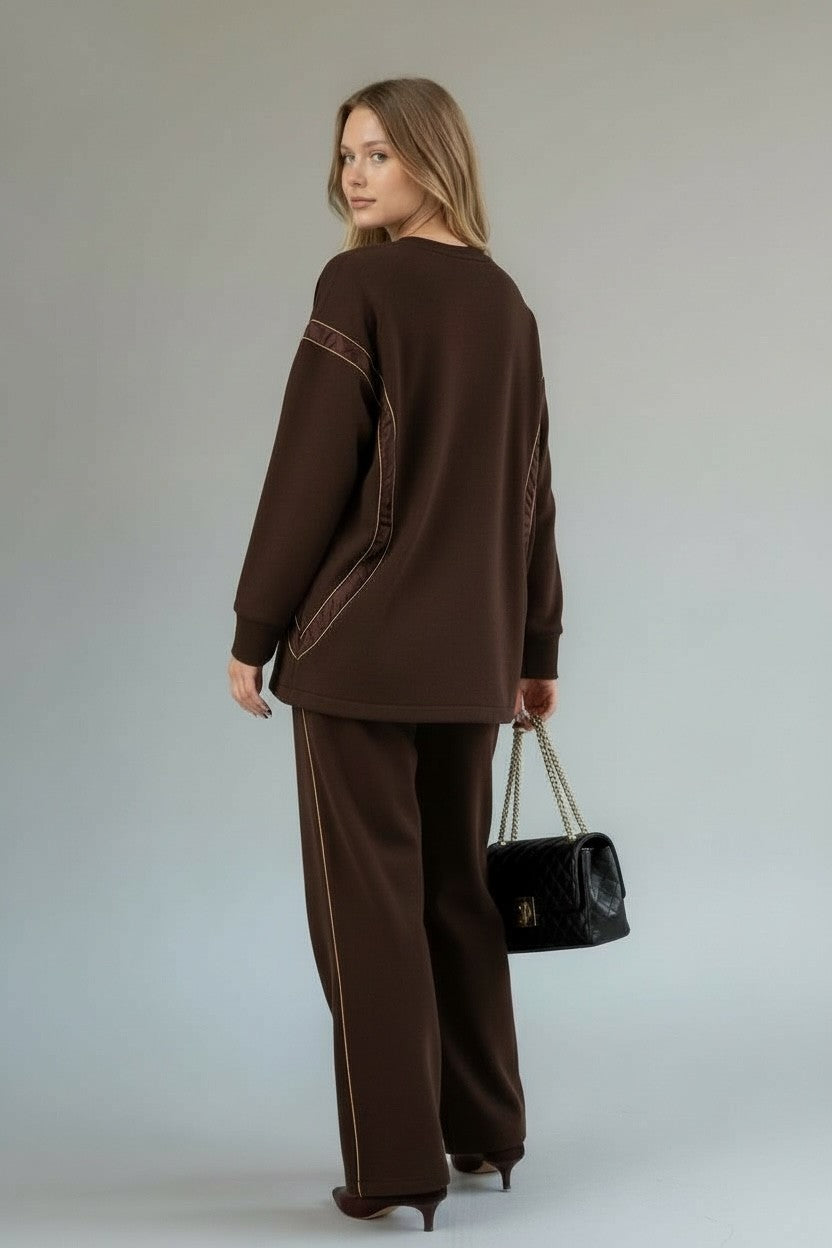 Amina Soft Shine Set Deep Brown