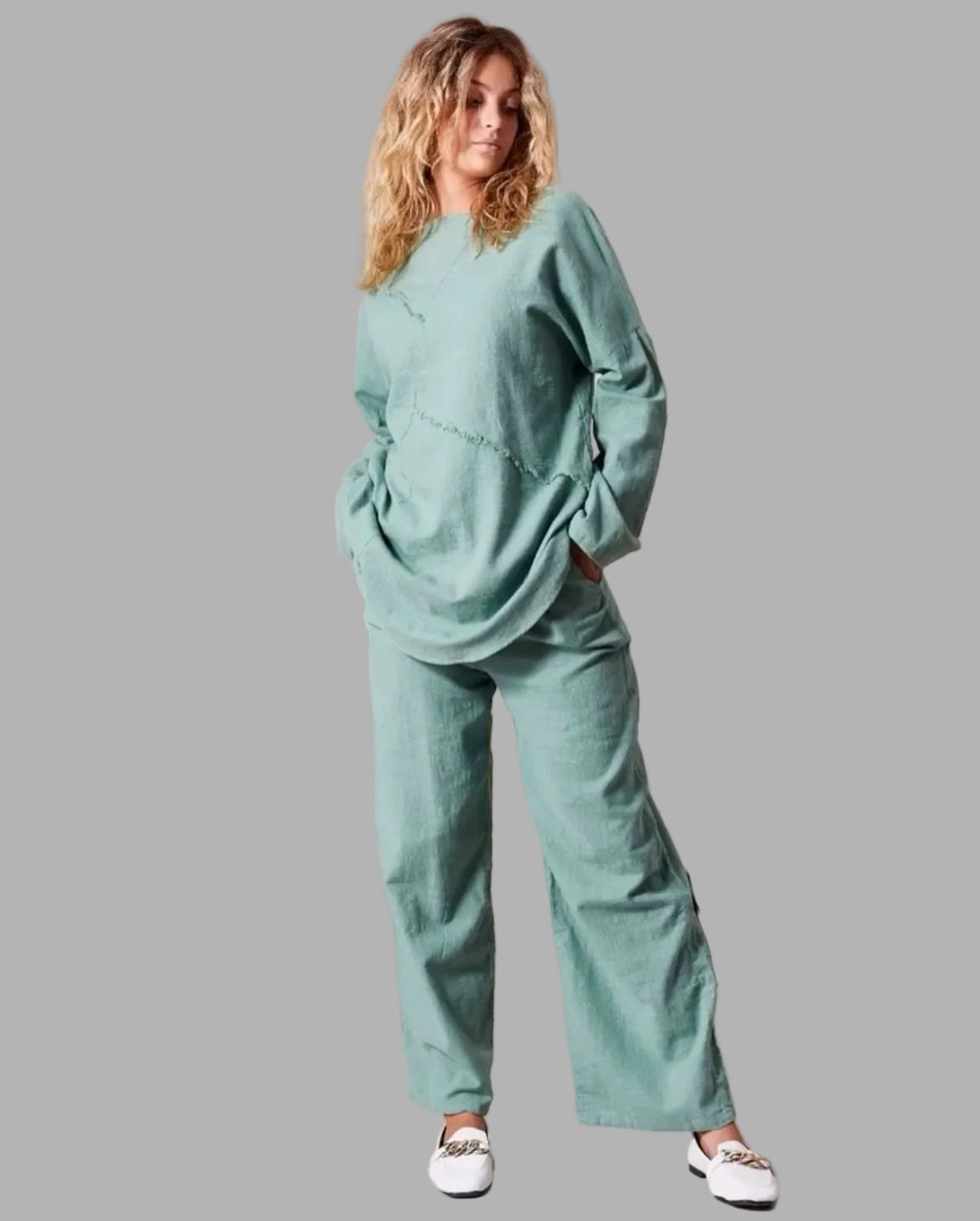 Earth & Light Collection Crisscross set Teal Green