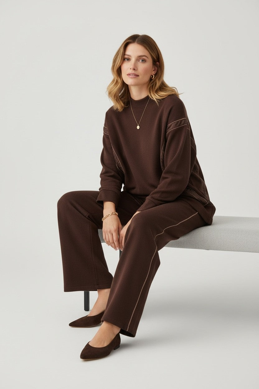 Amina Soft Shine Set Deep Brown