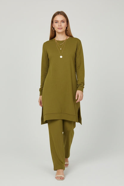 Mercerized knit elegance Green