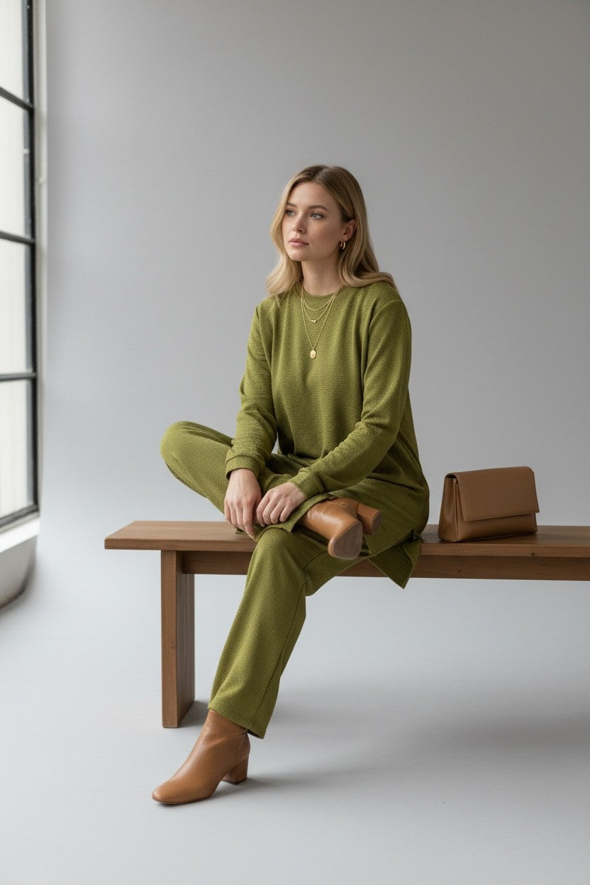 Mercerized knit elegance Green