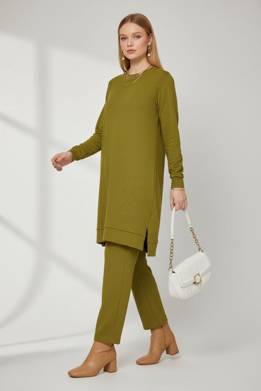 Mercerized knit elegance Green