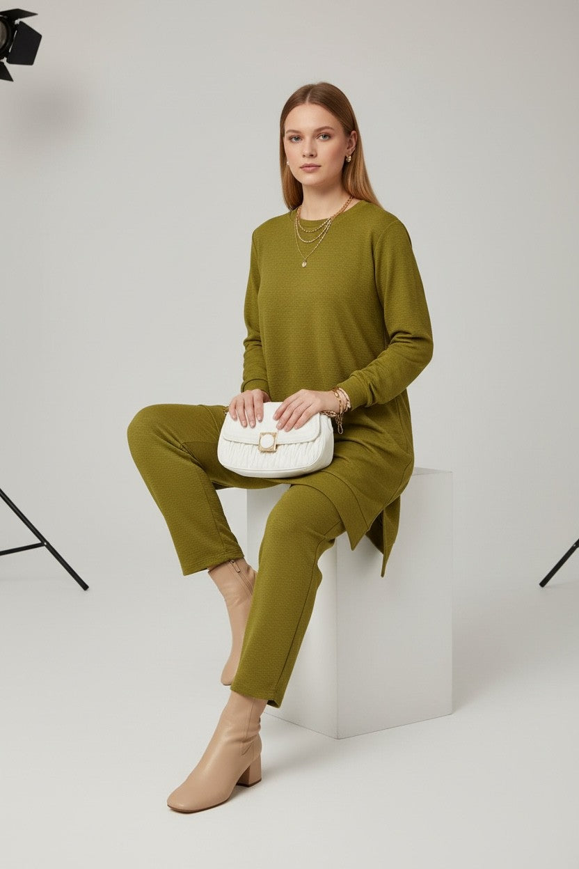 Mercerized knit elegance Green