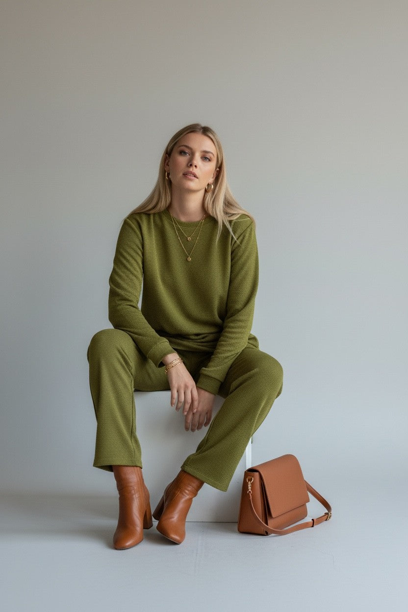 Mercerized knit elegance Green