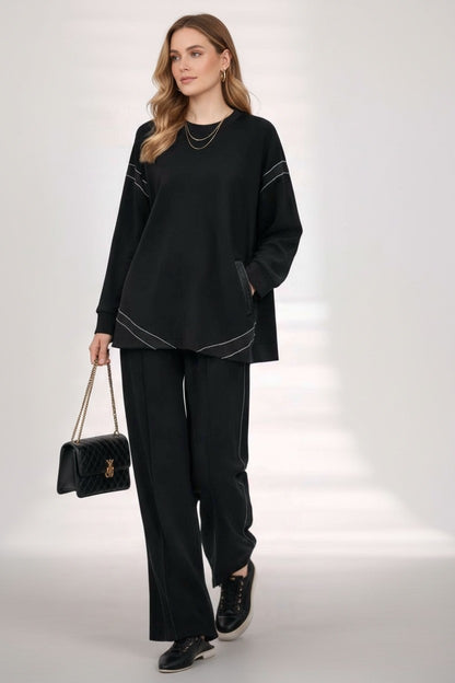 Amina Soft Shine Set Black