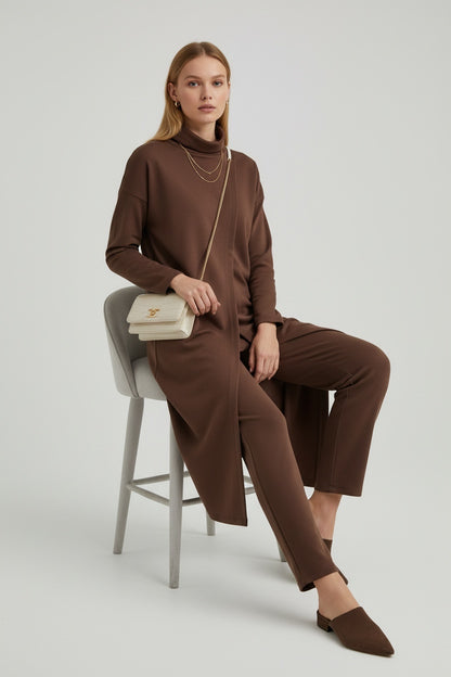 Scuba collection (Long pants set) Brown