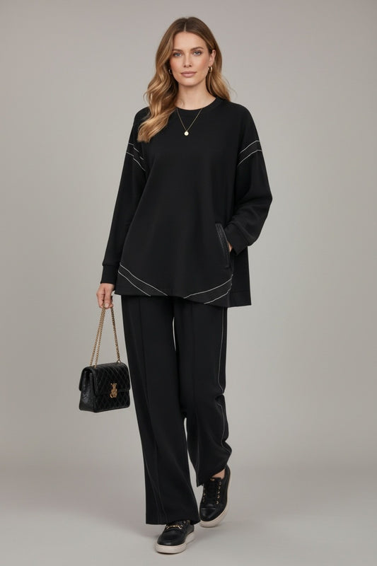 Amina Soft Shine Set Black