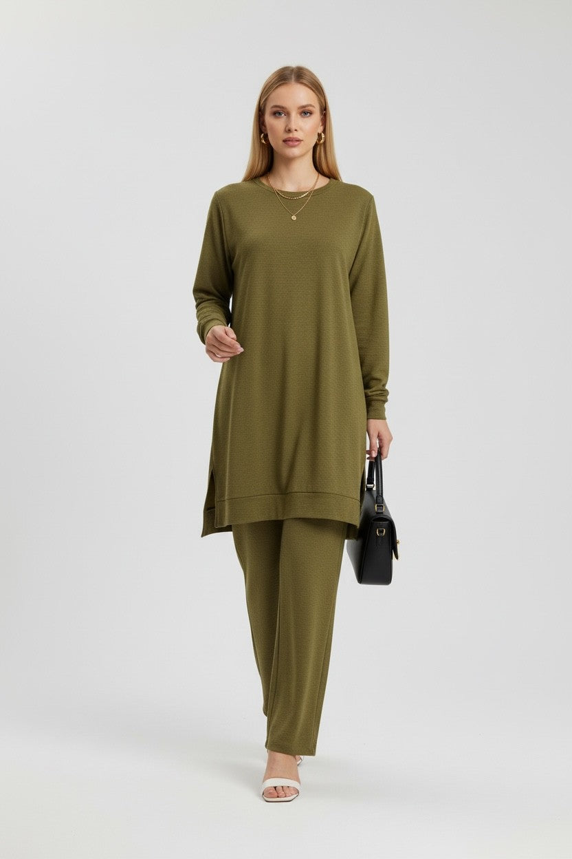 Mercerized knit elegance Green