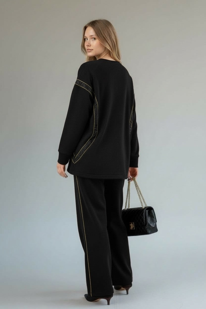Amina Soft Shine Set Black