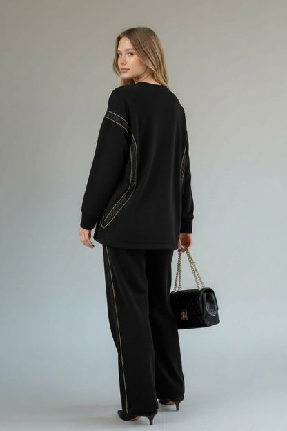 Amina Soft Shine Set Black
